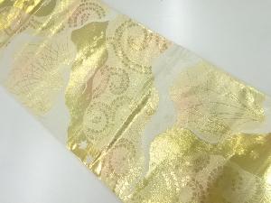 リサイクル 道長取りに独鈷藤・草花模様織出し袋帯